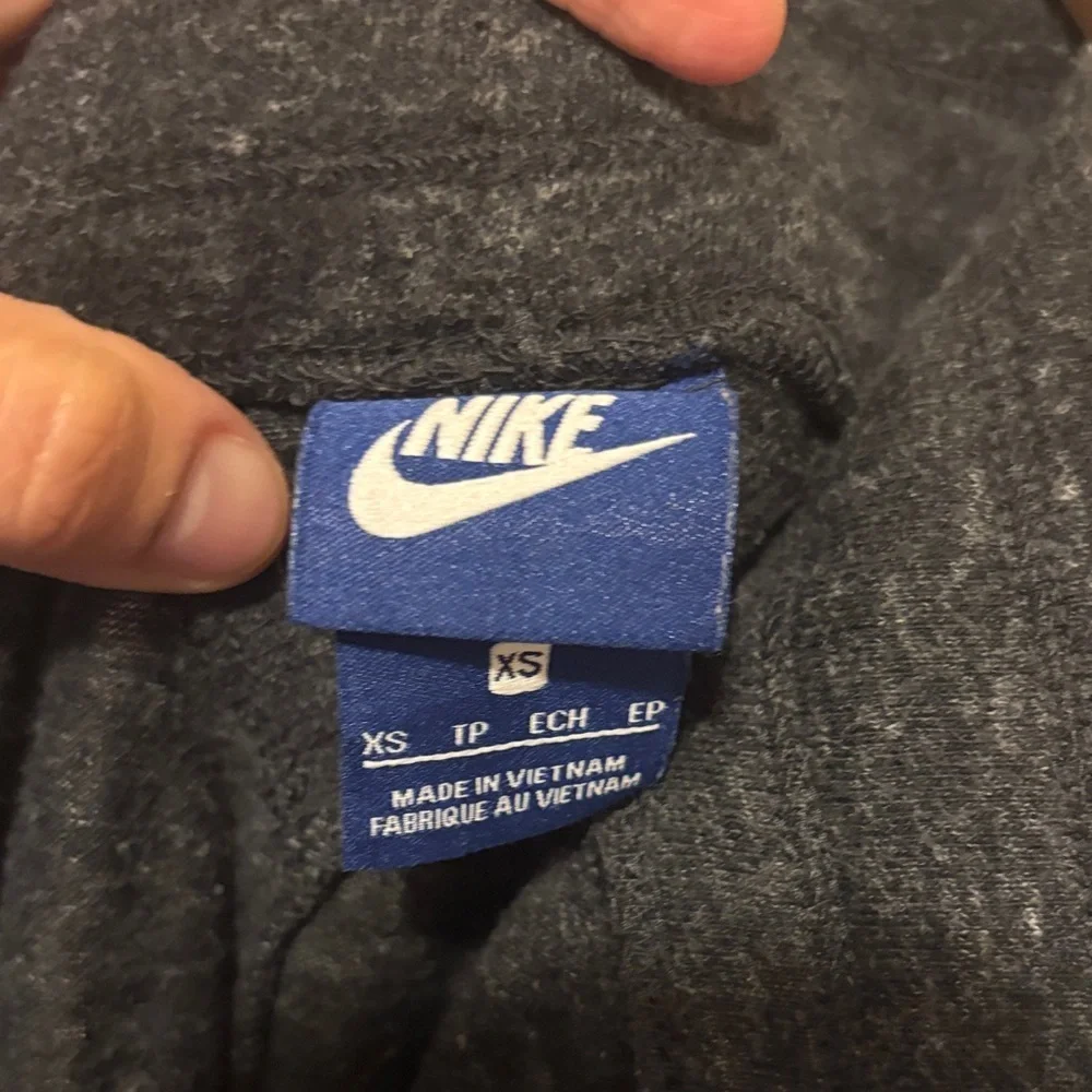 Nike Black Jogger Capris with White Swoosh